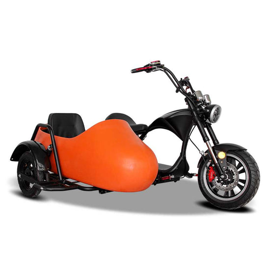 electric motorcycle shansu cp4 with citycoco chopper m1ps sidecar